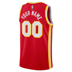 Atlanta Hawks Unisex Swingman Custom Jersey Red Icon Edition - NBA