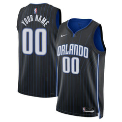 Orlando Magic Unisex Swingman Custom Jersey Black Icon Edition - NBA