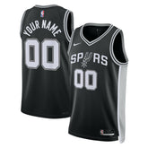 San Antonio Spurs Unisex Swingman Custom Jersey Black Icon Edition - NBA