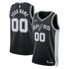 San Antonio Spurs Unisex Swingman Custom Jersey Black Icon Edition - NBA