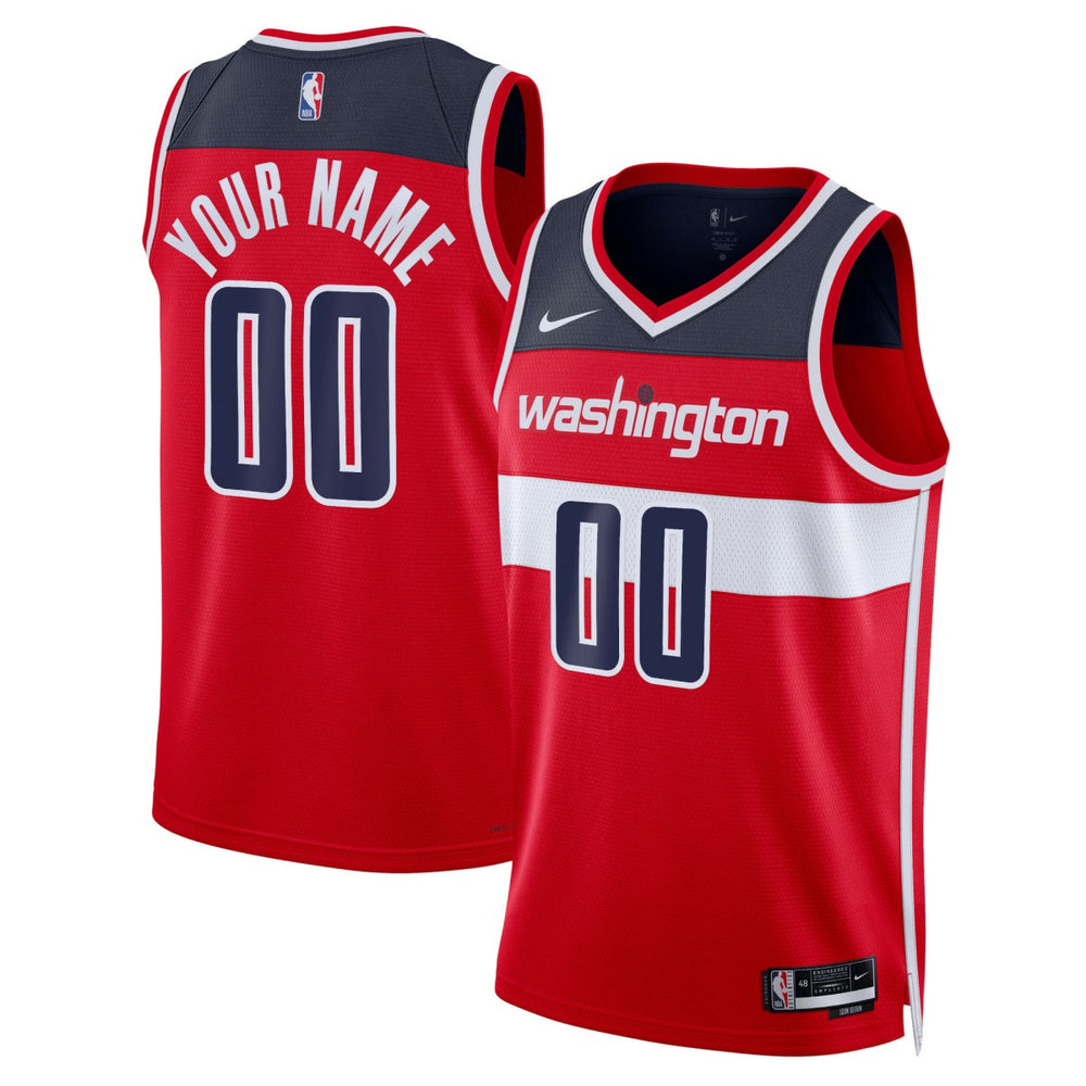 Washington Wizards Unisex Swingman Custom Jersey Red Icon Edition - NBA