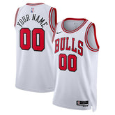 Chicago Bulls Unisex Swingman Custom Jersey White Association Edition - NBA
