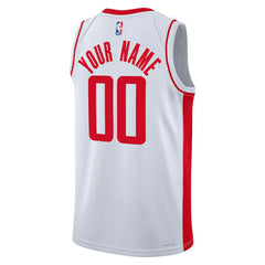 Houston Rockets Unisex Swingman Custom Jersey White Association Edition - NBA
