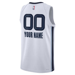 Memphis Grizzlies Unisex Swingman Custom Jersey White Association Edition - NBA