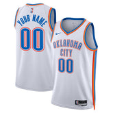 Oklahoma City Thunder Unisex Swingman Custom Jersey White Association Edition - NBA