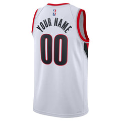 Portland Trail Blazers Unisex Swingman Custom Jersey White Association Edition - NBA