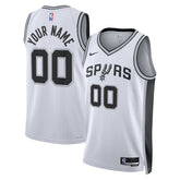San Antonio Spurs Unisex Swingman Custom Jersey White Association Edition - NBA