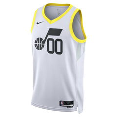 Utah Jazz Unisex Swingman Custom Jersey White Association Edition - NBA