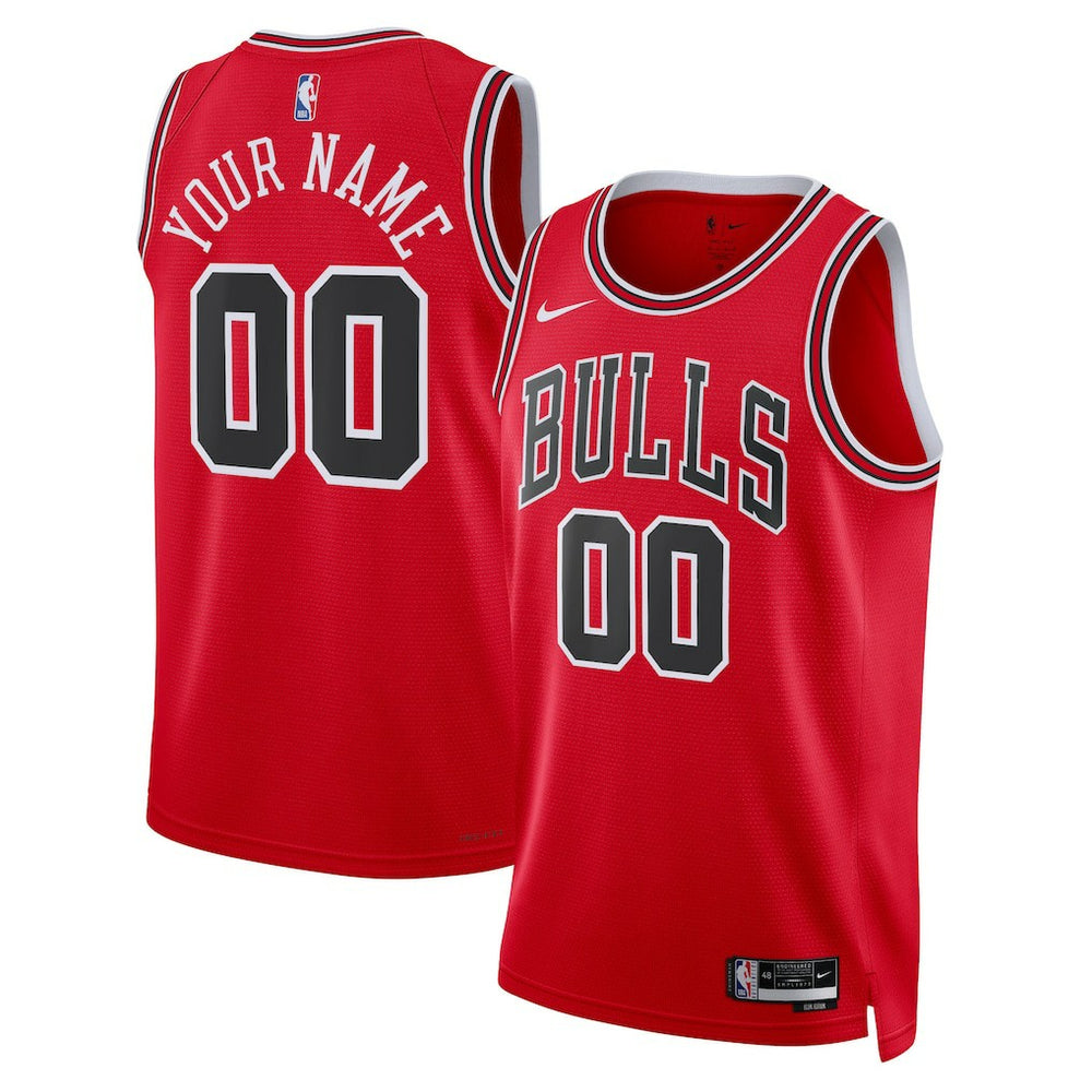 Chicago Bulls Unisex Swingman Custom Jersey Red Icon Edition - NBA