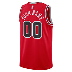 Chicago Bulls Unisex Swingman Custom Jersey Red Icon Edition - NBA