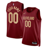 Cleveland Cavaliers Unisex Swingman Custom Jersey Burgundy Icon Edition - NBA