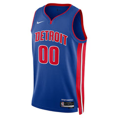 Detroit Pistons Unisex Swingman Custom Jersey Blue Icon Edition - NBA