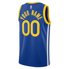 Golden State Warriors Unisex Swingman Custom Jersey Royal Icon Edition - NBA