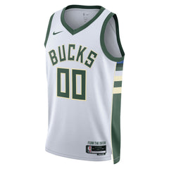 Milwaukee Bucks Unisex Swingman Custom Jersey White Association Edition - NBA