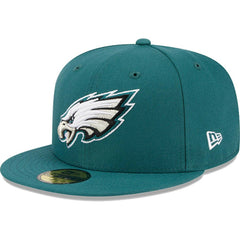 Philadelphia Eagles New Era Omaha 59FIFTY Fitted Hat Midnight Green | NFL