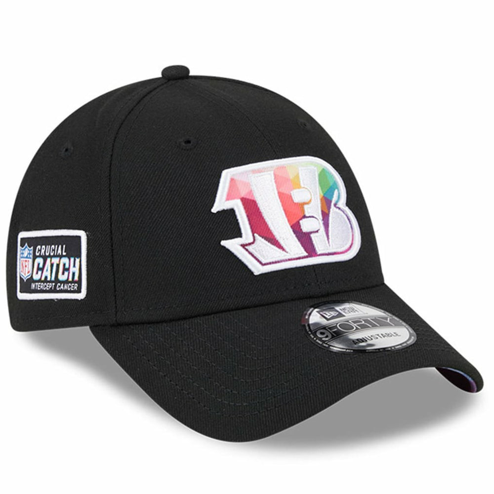 Cincinnati Bengals New Era 2023 NFL Crucial Catch 9FORTY Adjustable Hat Black | NFL