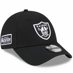 Las Vegas Raiders New Era 2023 NFL Crucial Catch 9FORTY Adjustable Hat Black | NFL