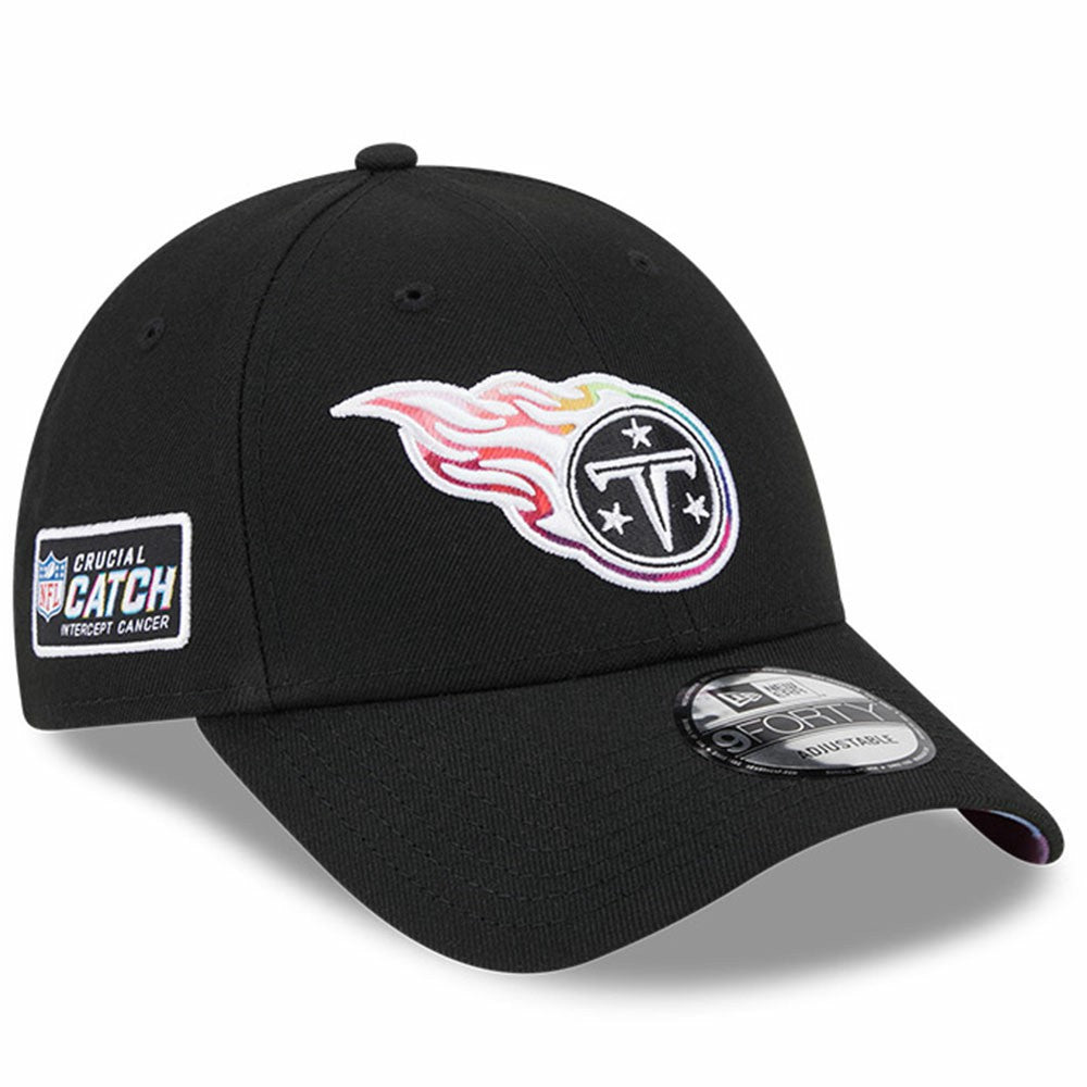 Tennessee Titans New Era 2023 NFL Crucial Catch 9FORTY Adjustable Hat Black | NFL