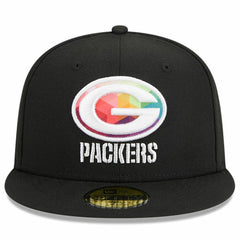 Green Bay Packers New Era 2023 NFL Crucial Catch 59FIFTY Fitted Hat Black | NFL