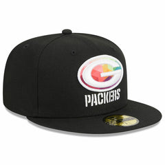 Green Bay Packers New Era 2023 NFL Crucial Catch 59FIFTY Fitted Hat Black | NFL