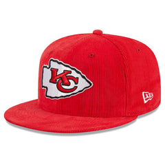 Kansas City Chiefs New Era Throwback Cord 59FIFTY Fitted Hat Red | NFL