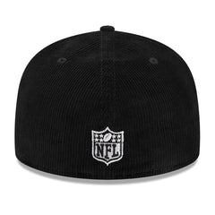 Pittsburgh Steelers New Era Throwback Cord 59FIFTY Fitted Hat Black | NFL