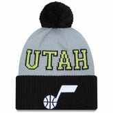 Utah Jazz Tip-Off Two-Tone Cuffed Knit Hat with Pom Black/Gray - NBA