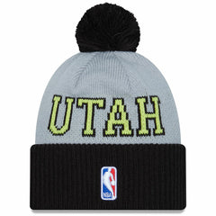 Utah Jazz Tip-Off Two-Tone Cuffed Knit Hat with Pom Black/Gray - NBA