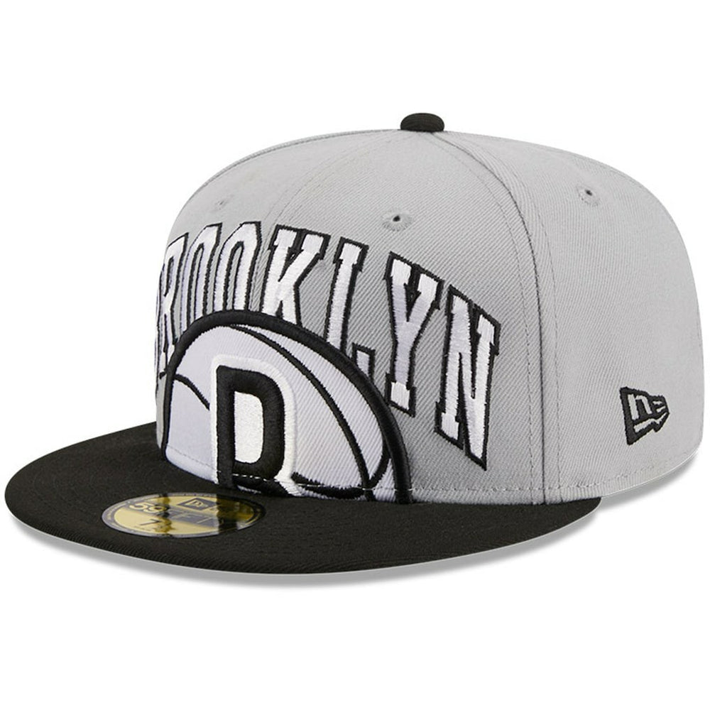 Brooklyn Nets Tip-Off Two-Tone 59FIFTY Fitted Hat Gray/Black - NBA