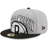 Brooklyn Nets Tip-Off Two-Tone 59FIFTY Fitted Hat Gray/Black - NBA