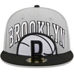 Brooklyn Nets Tip-Off Two-Tone 59FIFTY Fitted Hat Gray/Black - NBA