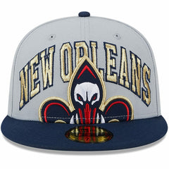 New Orleans Pelicans Tip-Off Two-Tone 59FIFTY Fitted Hat Gray/Navy - NBA