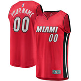 Miami Heat Fast Break Custom Jersey Red Statement Edition - NBA