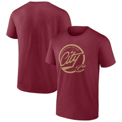 Cleveland Cavaliers Team Pride T-Shirt Wine - NBA