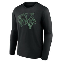 Milwaukee Bucks Team Pride Long Sleeve T-Shirt Black - NBA