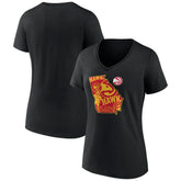 Atlanta Hawks Women's Announcer V-Neck T-Shirt Black - NBA
