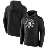Brooklyn Nets Announcer Pullover Hoodie Black - NBA