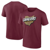 Cleveland Cavaliers Announcer T-Shirt Wine - NBA