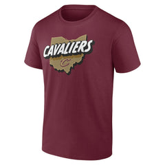 Cleveland Cavaliers Announcer T-Shirt Wine - NBA