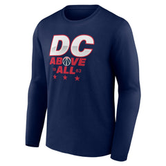 Washington Wizards Announcer Long Sleeve T-Shirt Navy - NBA