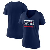 Washington Wizards Women's Timeout V-Neck T-Shirt Navy - NBA