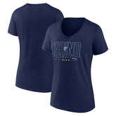 Memphis Grizzlies Women's Huddle V-Neck T-Shirt Navy - NBA