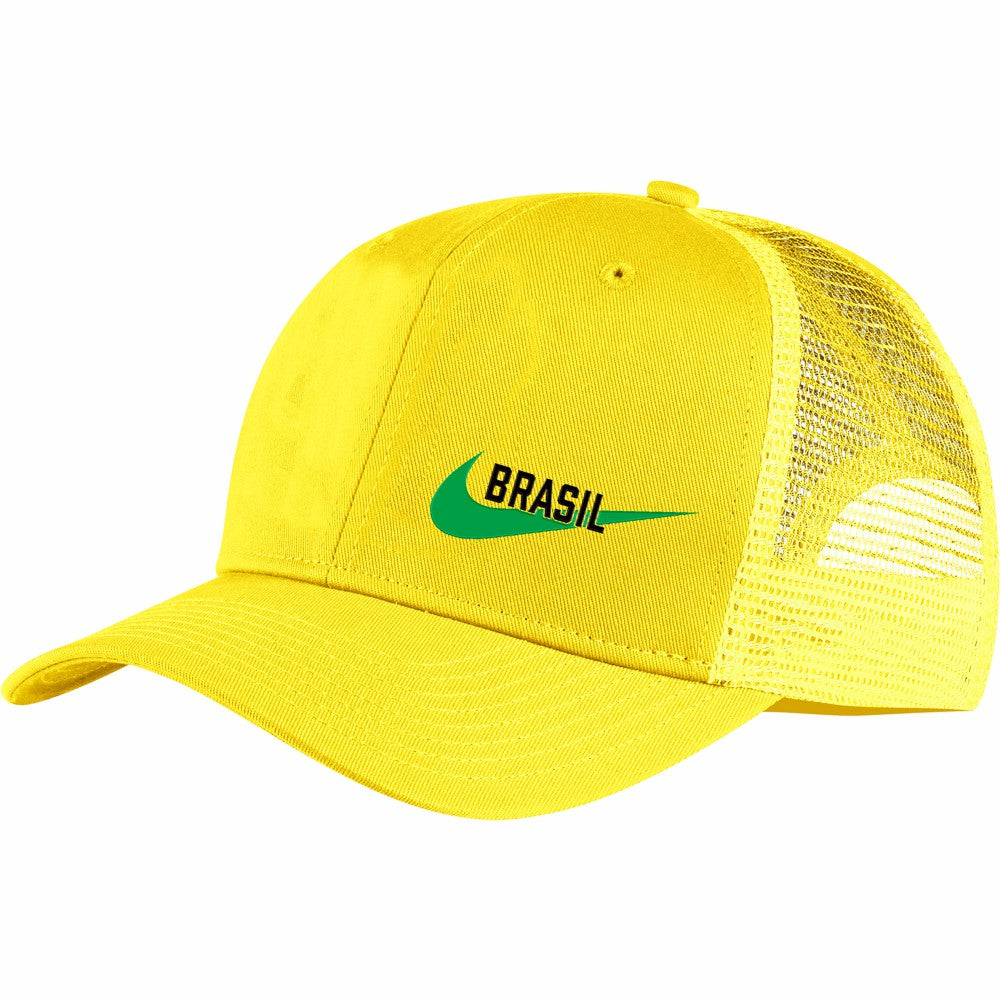 Brazil National Team Classic99 Trucker Snapback Hat Yellow | Nike cheap