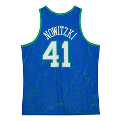 Dirk Nowitzki Dallas Mavericks Hardwood Classics Player Burst Tank Top Blue - NBA