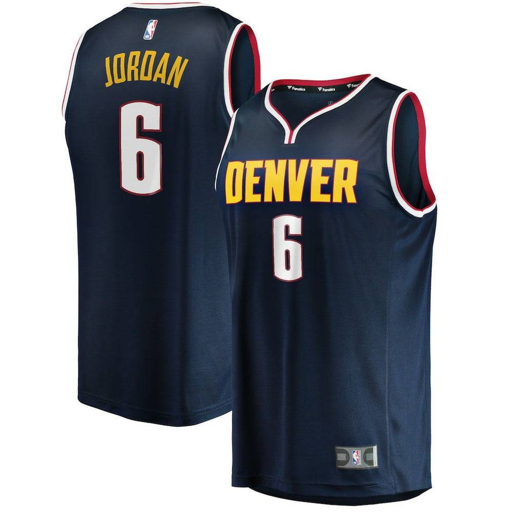 DeAndre Jordan Denver Nuggets Youth Fast Break Player Jersey Icon Editi- Navy - NBA