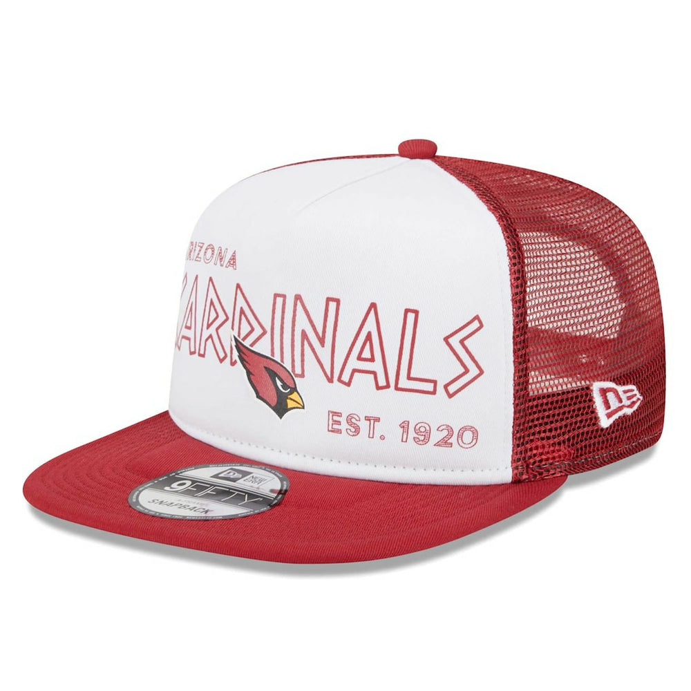 Arizona Cardinals New Era Banger 9FIFTY Trucker Snapback Hat White/Cardinal | NFL