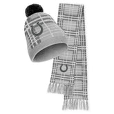 Indianapolis Colts WEAR by Erin Andrews Women's Plaid Knit Hat with Pom & Scarf Set | NFL