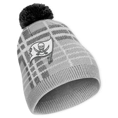 Tampa Bay Buccaneers WEAR by Erin Andrews Women's Plaid Knit Hat with Pom & Scarf Set | NFL
