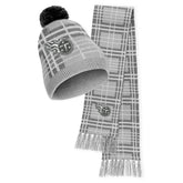 Tennessee Titans WEAR by Erin Andrews Women's Plaid Knit Hat with Pom & Scarf Set | NFL