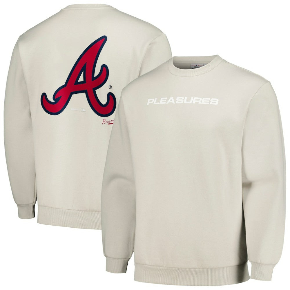 Atlanta Braves PLEASURES Ballpark Pullover Sweatshirt - MLB